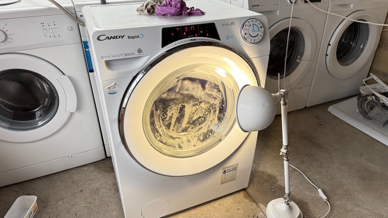 Candy RapidO Washer Dryer - Mixed & Coloured 59' 40°C + Extra Rinse + Cupboard Dry (Complete Cycle)