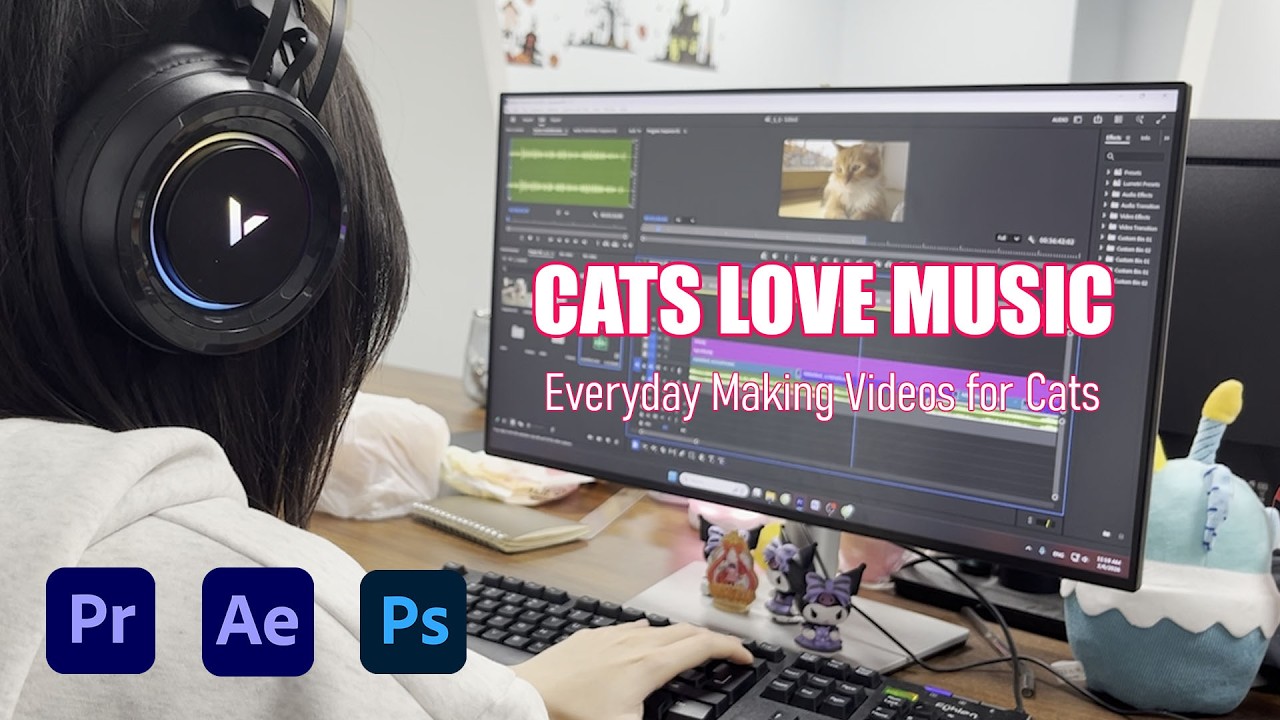 Weekly Vlog: Making Cat Music Videos - Cats Love Music