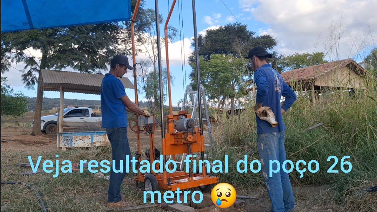 veja resultado final do poço artesiano