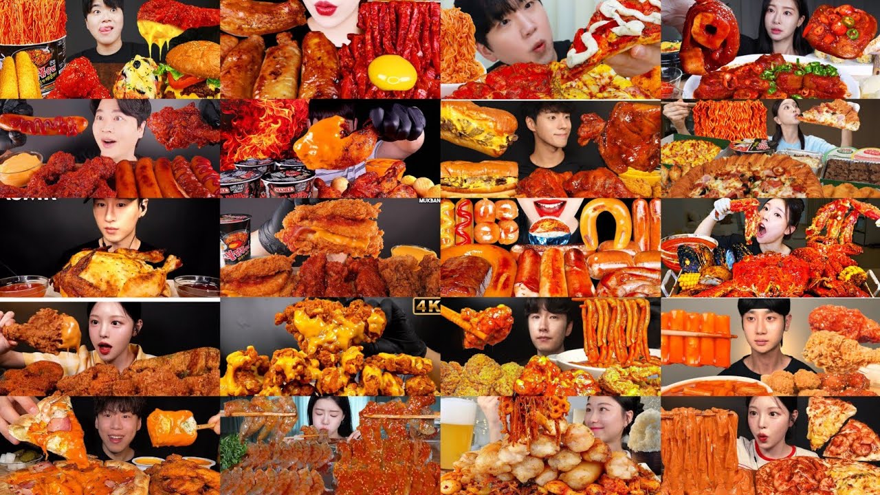 2× SPEED EATING SOUND | KOREAN MUKBANG COMPILATION | ASMR MUKBANG | SPEED MUKBANG 🍔🍗🍕🍟