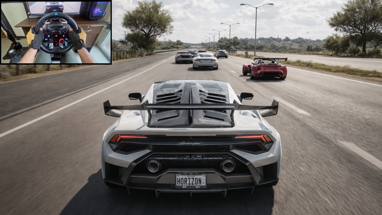 Lamborghini Huracan STO VS Track Toys - Forza Horizon 5 | G29 | 4k