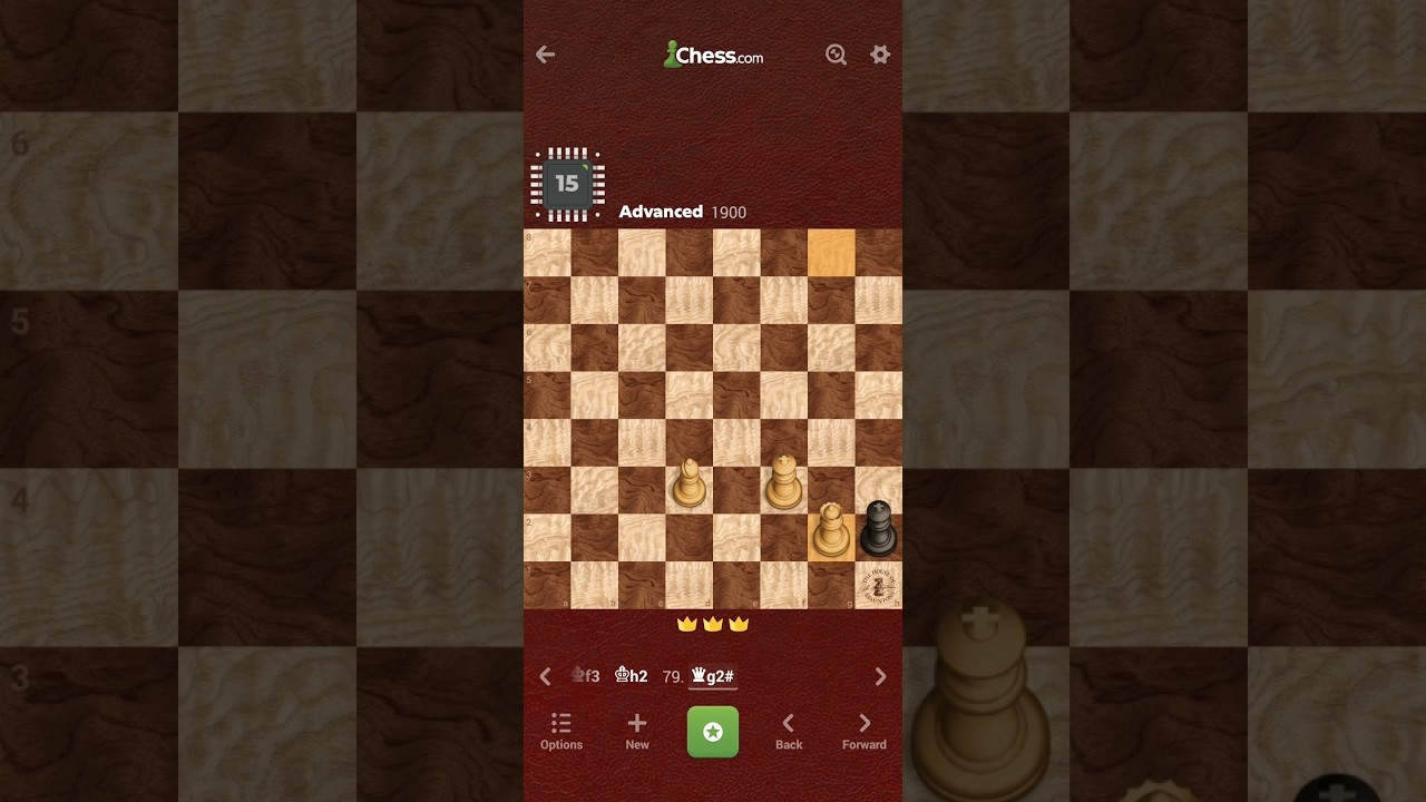 Chess Challenge Win vs. Bot/Engine 15 - Advanced (1900) - chess.com - Game Review/Analysis