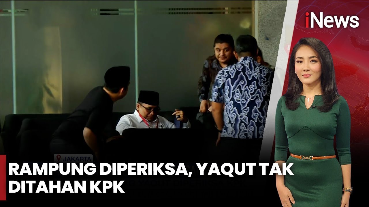 Eks Menag Yaqut Belum Ditahan Usai 5 Jam Diperiksa KPK soal Korupsi Kuota Haji | iNews Terkini 30/1