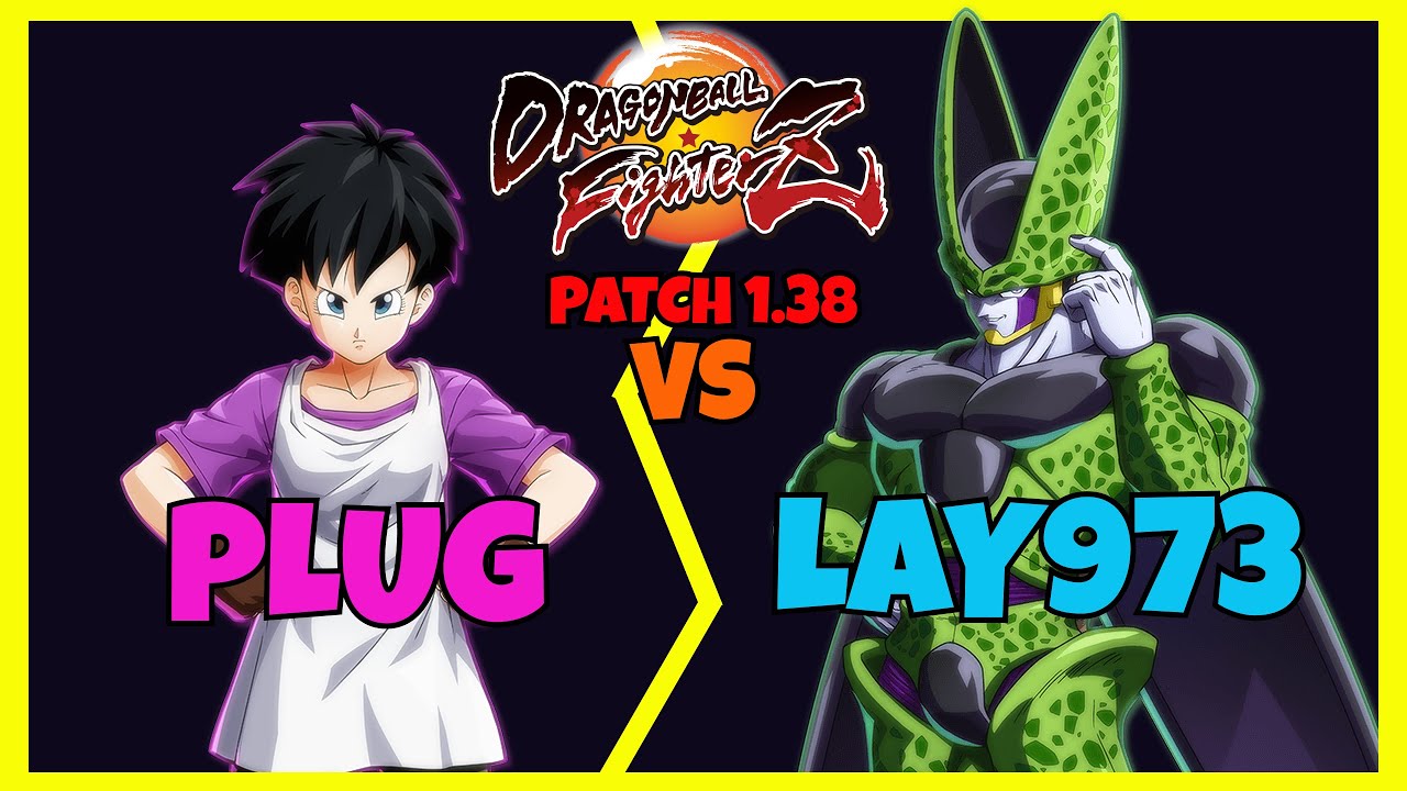 DBFZ - PLUG vs LAY973 gameplays (SSJ Vegeta, Trunks, Videl vs Cell, Piccolo, Android 16)