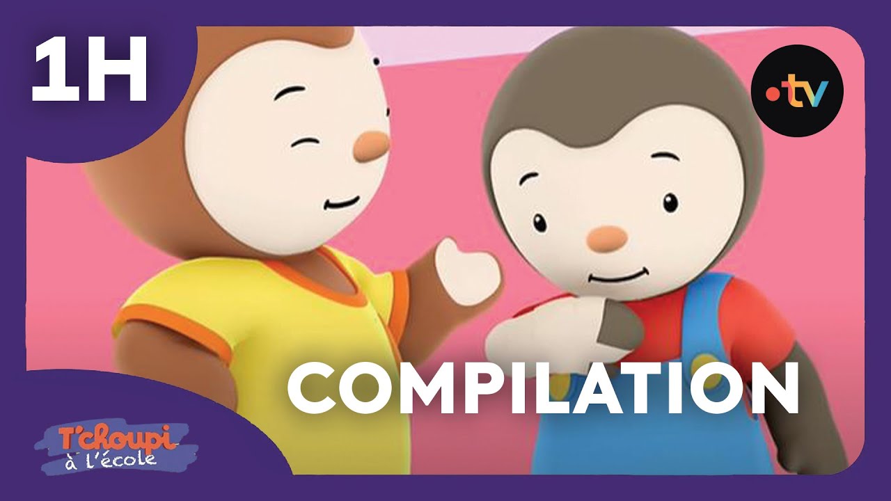 T’Choupi à l’école 💛 COMPILATION : Le bobo de T'Choupi et autres épisodes 💛 1h dessins animés