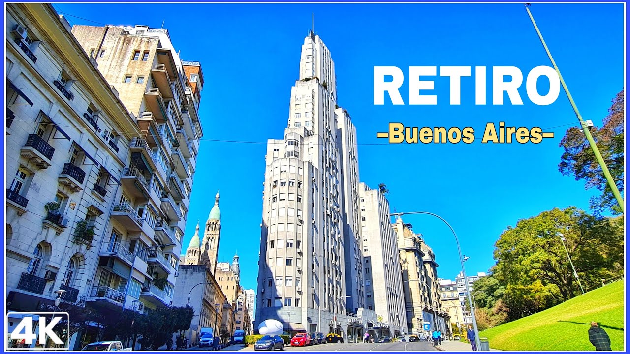 【4K】Recorriendo el Barrio de RETIRO Buenos Aires - Calle ARROYO |  Basílica Santísimo Sacramento BA