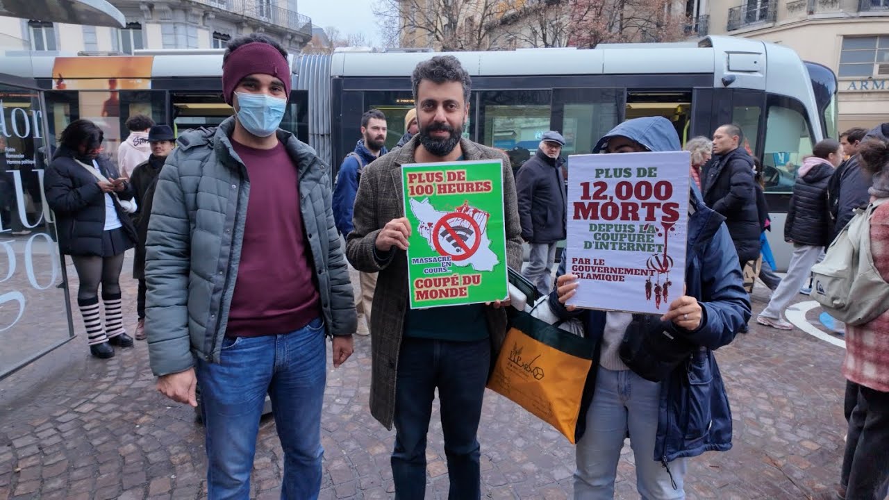 Rassemblement de soutien au peuple iranien à Grenoble