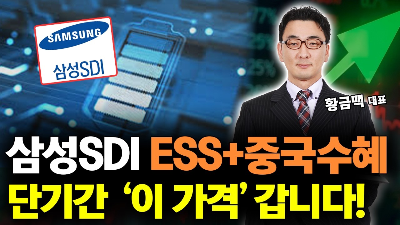 삼성SDI ESS 대장주! 단기간 '이 가격'까지 상승! 2차전지 투자 매력은?