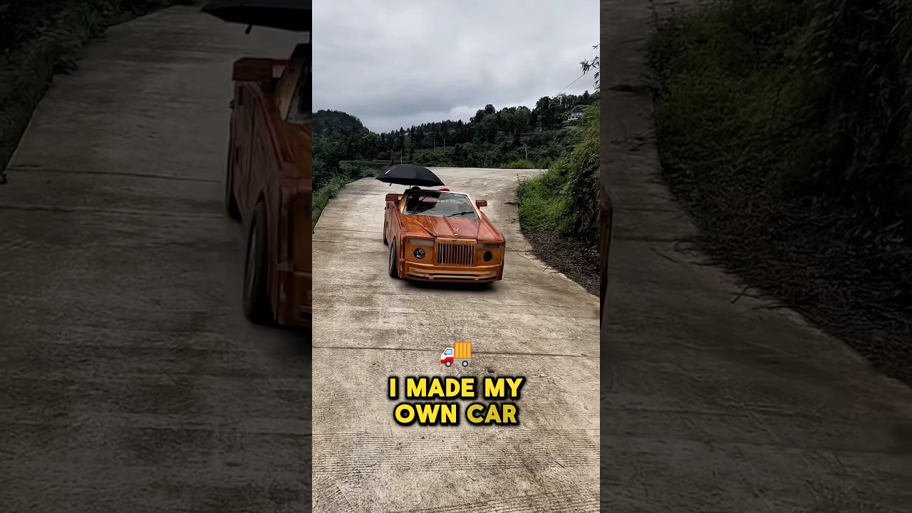 Japanese Man Builds a Car From Wood After Gf Ditch Him Over Money 💔 