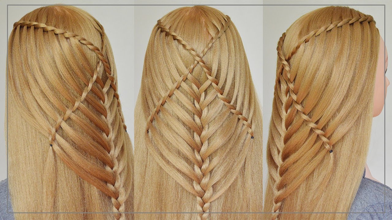PEINADOS FACILES y RAPIDOS - Semirecogidos con Trenzas para Cabello Largo