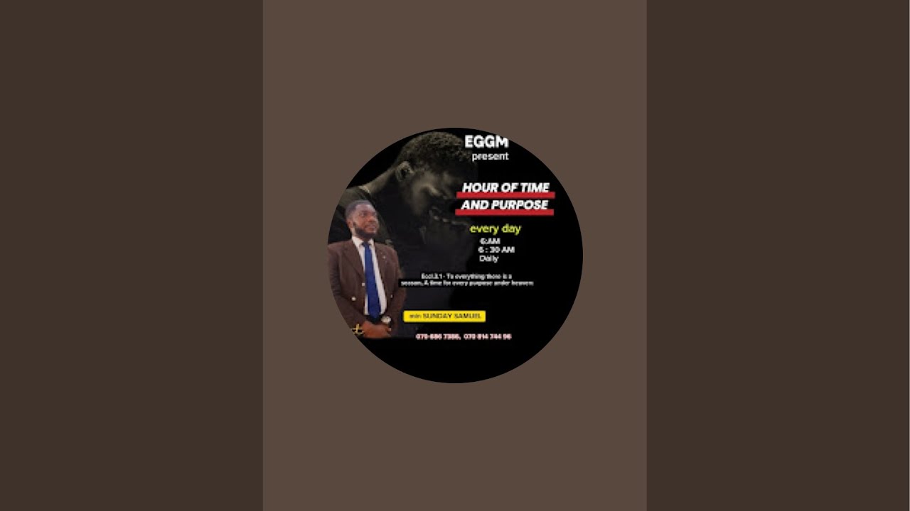 ELEAZAR GLOBAL GOSPEL MINISTRY is live