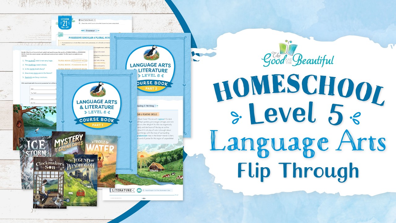 Level 5 Homeschool Language Arts | Flip Through | The Good and the Beautiful