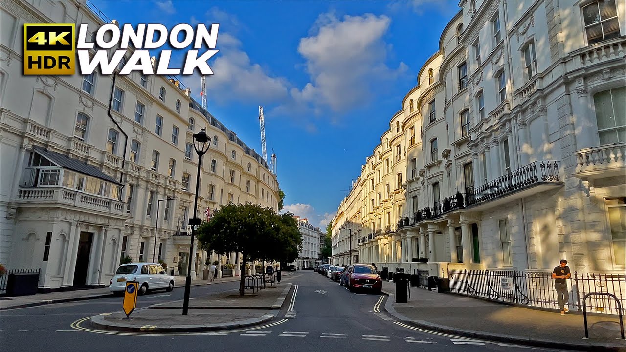 LONDON Walk 🇬🇧 - Stroll through west London's Bayswater neighbourhood and its side streets