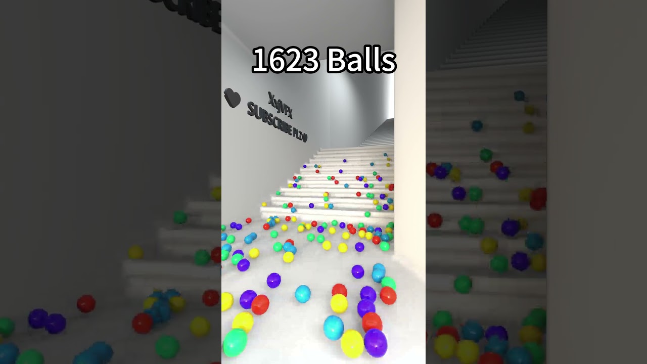 10,000 ball simulation in houdini 🔥 #houdinianimation #3danimation #houdini3d