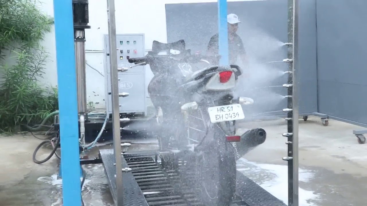 Automatic 2 Wheeler Washing Systems