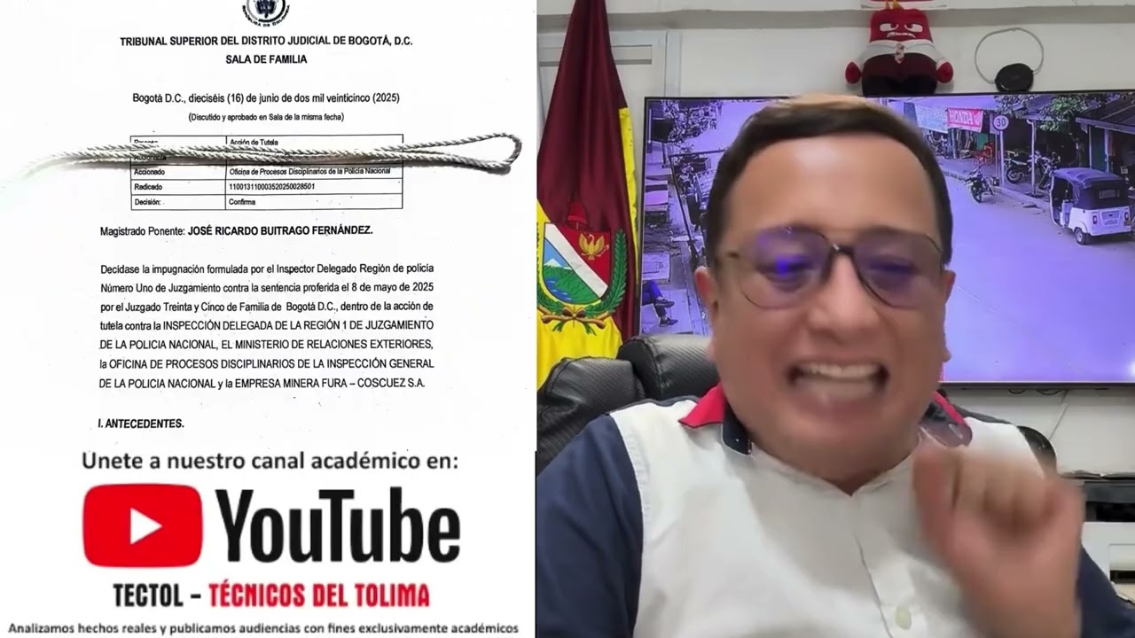 TRIBUNAL DE BOGOTÁ CONFIRMA QUE HAY ARBITRARIEDAD EN LA INSPECCIÓN GENERAL PONAL