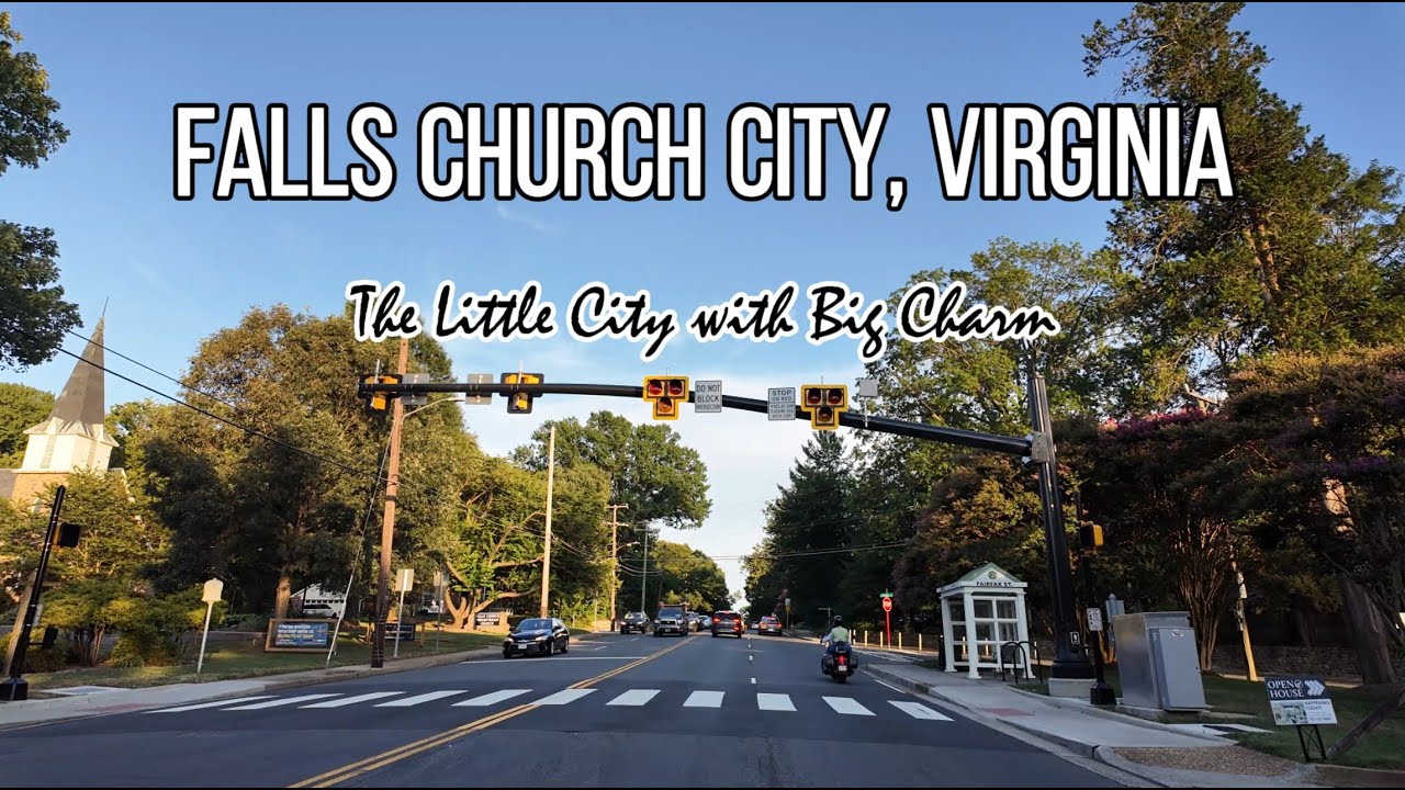 Driving Tour of Falls Church, Virginia | 4K City Drive 2025