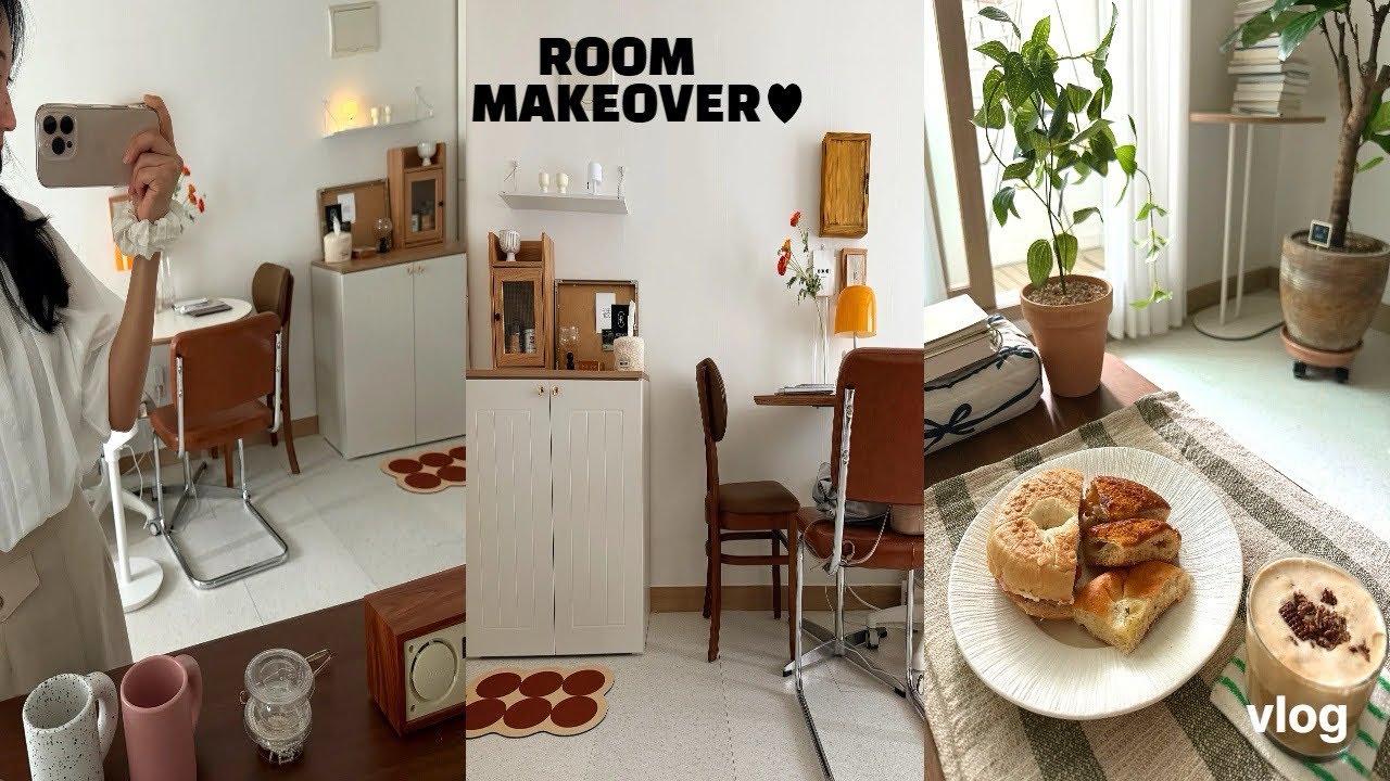 Room Makeover | 1.5룸 집꾸미기 | 홈카페 만들기 | 새로운 가구로 자취방 꾸미는 브이로그