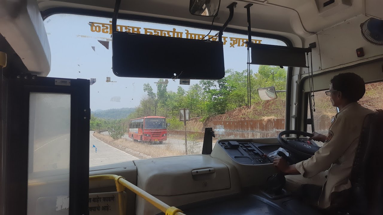 MSRTC Bus Ride on Mumbai Goa Highway | Konkan | Satara Ratnagiri MSRTC Buses