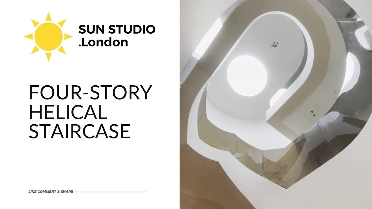 BUILDS: Four-story Helical Staircase | SUN STUDIO .London