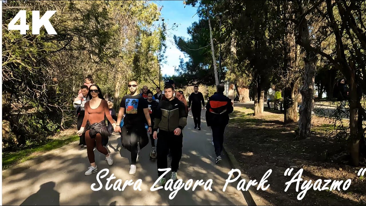 Stara Zagora Park &ldquo;Ayazmo&ldquo; Walking Tour Video | BULGARIA 2023 4K