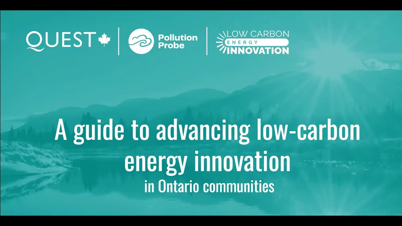 A guide to advancing low-carbon energy innovation in Ontario Communities
