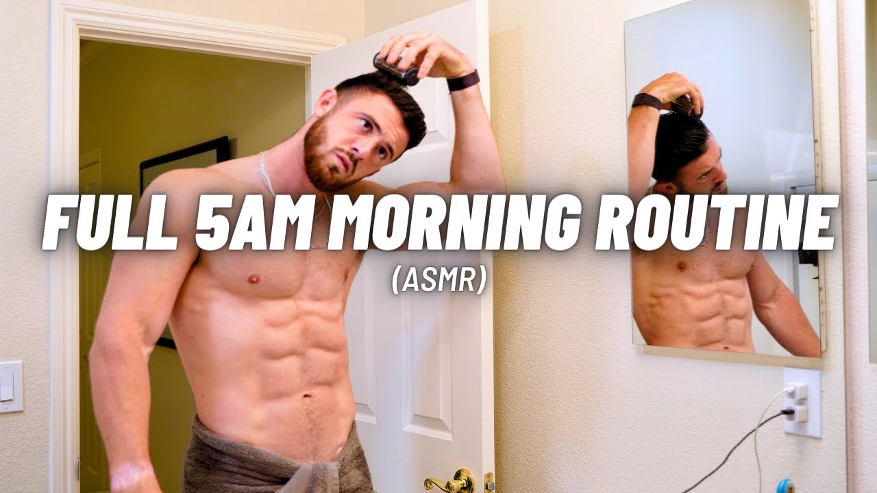 SOUNDS OF MY FULL 5am MORNING ROUTINE | ASMR