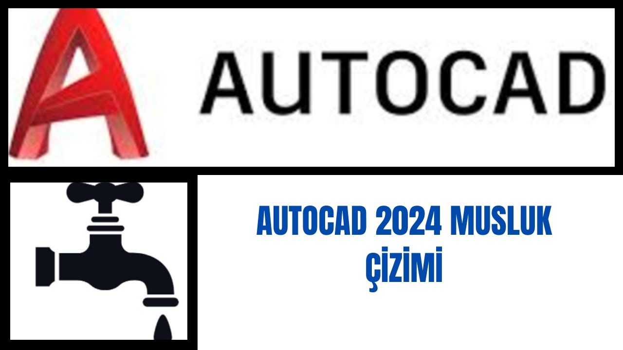 Autocad  Eğitim Videoları 2024 2B Çizim Uygulamaları-24(Musluk Çizimi) #Autocad