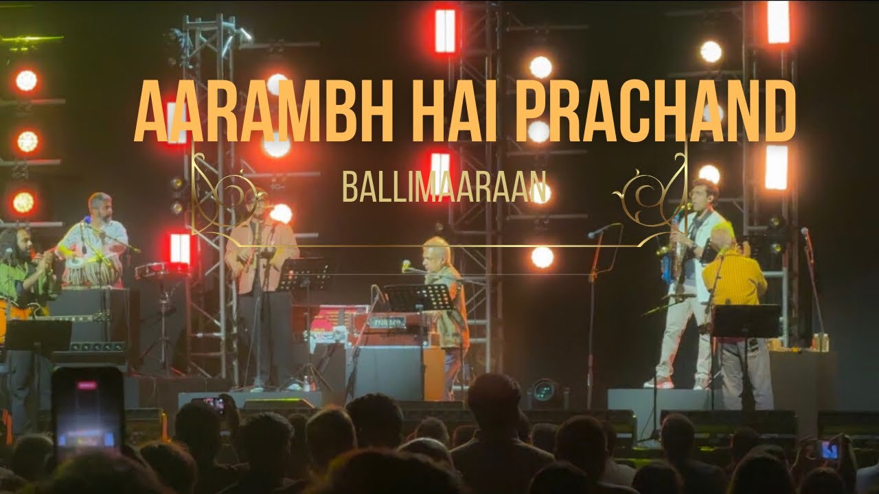 Aarambh hai Prachand Live by Piyush Mishra in Bangalore I Crowd goes crazy for the song