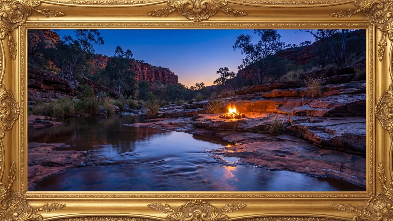 Peaceful Australian Outback Gorge 🇦🇺 4K Nature Screensaver | Luxury Ambient Art