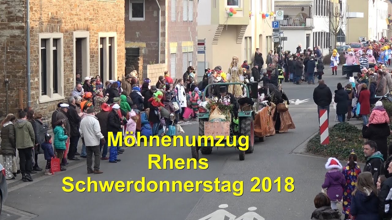 Möhnenumzug in Rhens Schwerdonnerstag 2018