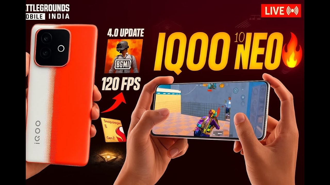 IQOO NEO 10 BGMI live GAMEPLAY 120 FPS PERFORMANCE. SUBH PLAYZZ