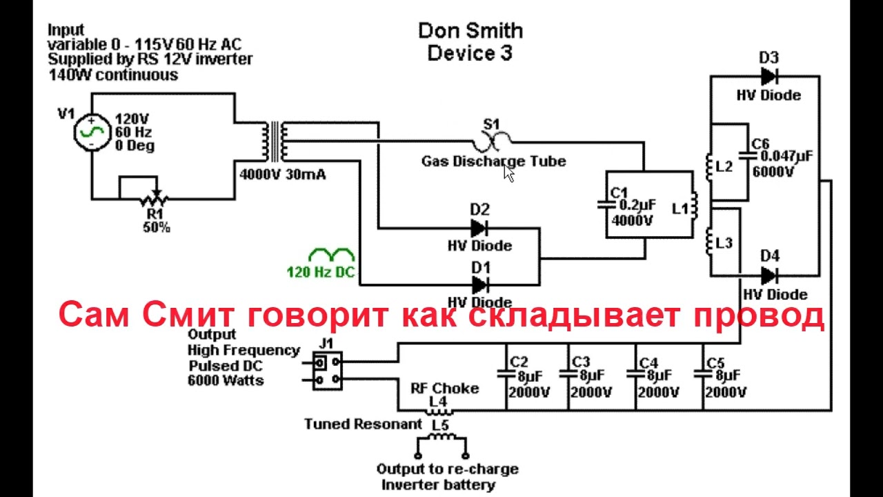 Лекция 10.9. Извлечение энергии из трех видов модуляций. Доска Дональда Смита