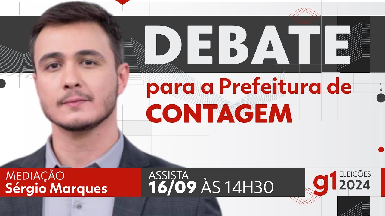 Debate para prefeito de Contagem - ASSISTA AO VIVO - DIA 16/09