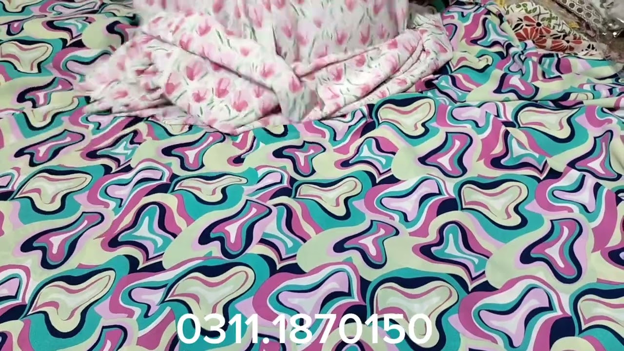 Georgette print 2pc original allover digital imported fabric 1300/