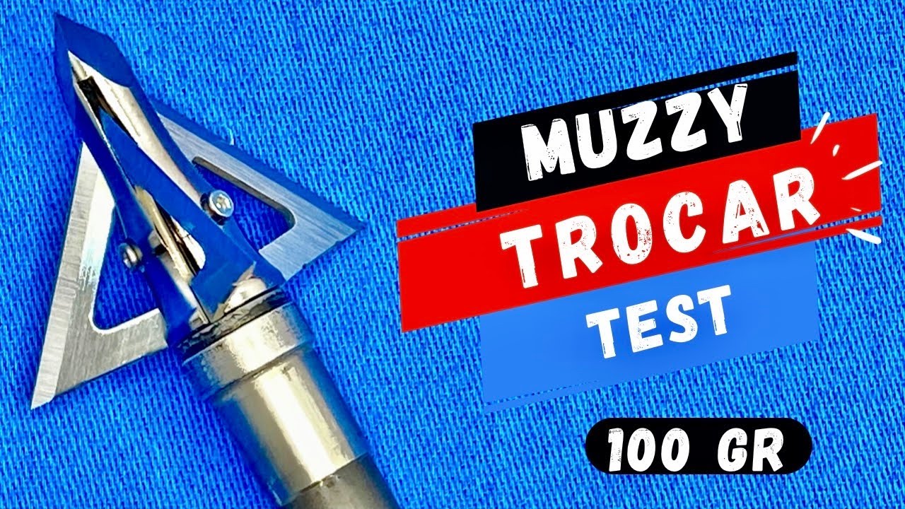 MUZZY TROCAR 100 gr Broadhead Test