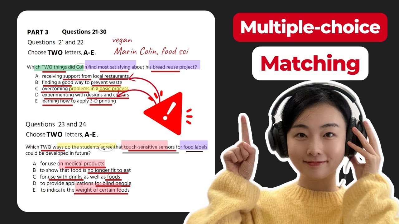 IELTS Listening Multiple Choice & Matching Question丨Cambridge IELTS Practice and Strategy 2025