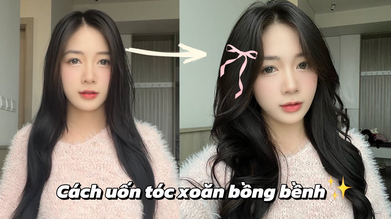 Cách Bún uốn tóc xoăn sóng hơi siêu xinhh✨ || It’s Búnn