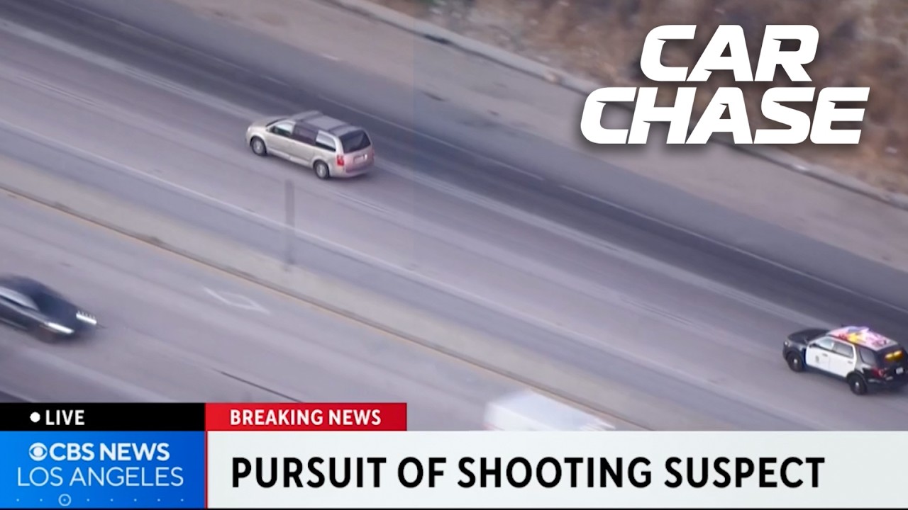 Woman allegedly shot at two people before this police chase started!