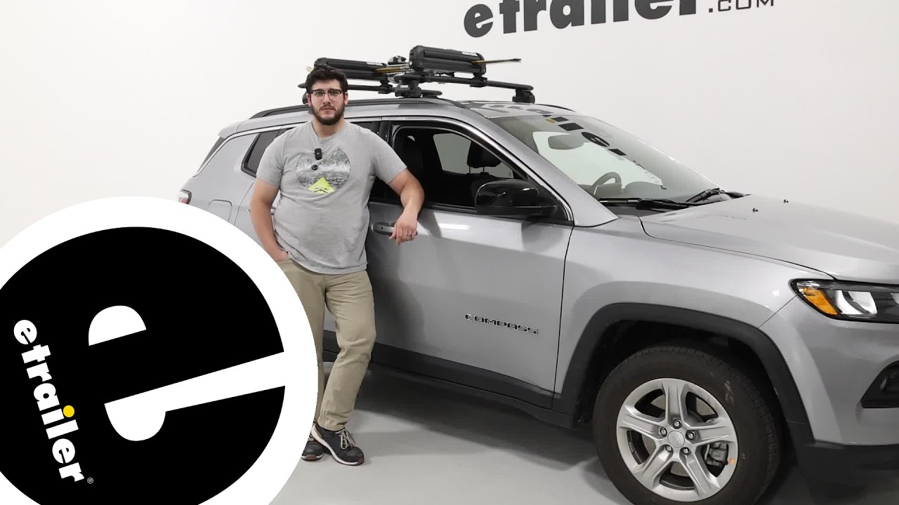 etrailer | Fit Check: Testing Rhino-Rack Ski and Fishing Rod Carrier on a 2024 Jeep Compass