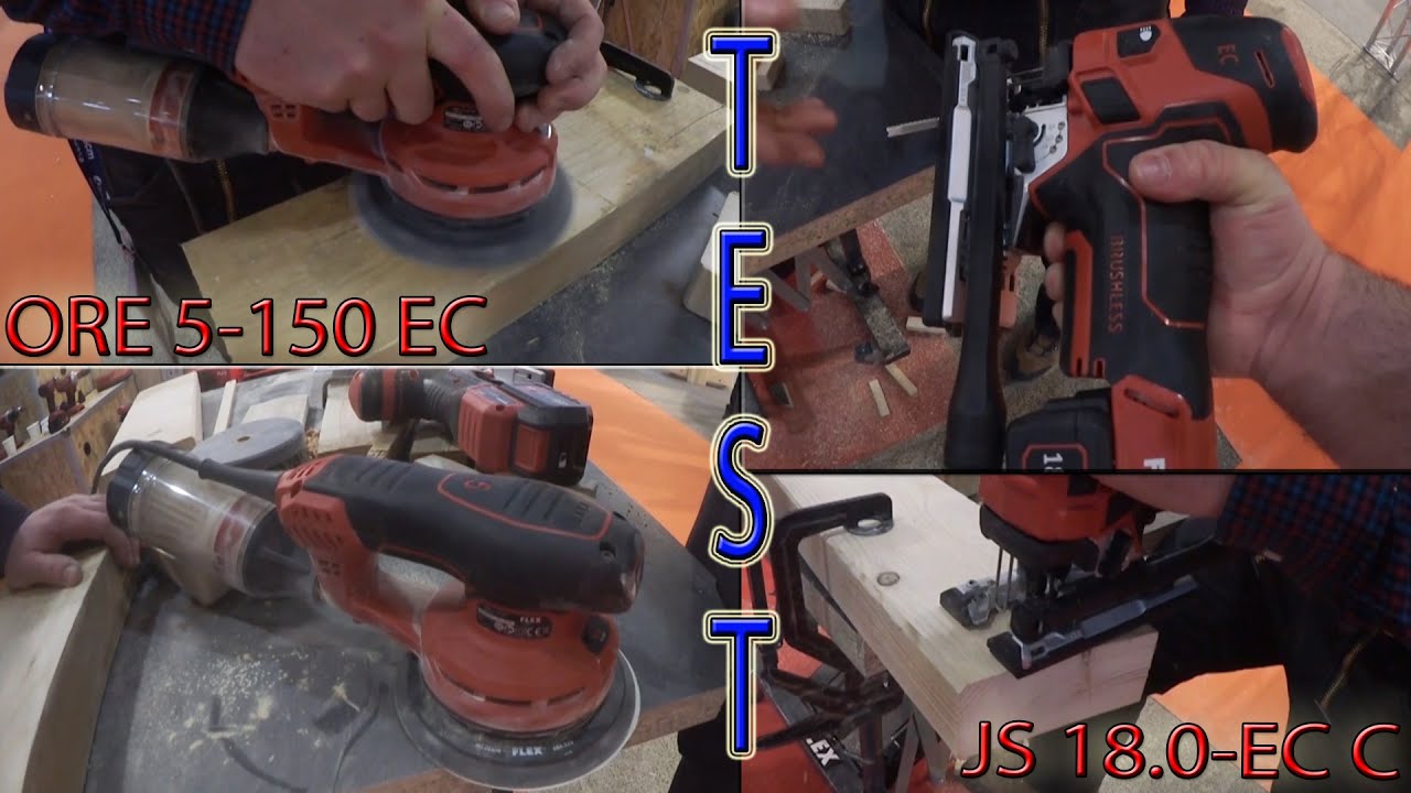 💪 On TEST FLEX / La Ponceuse ORE 5-150 EC & Scie sauteuse JS 18.0-EC C à Eurobois