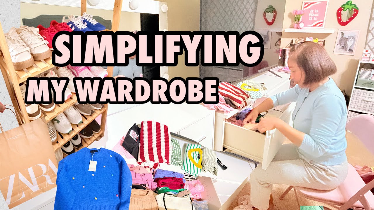Living in America🇺🇸/SIMPLIFYING MY WARDROBE . How To Build A Capsule Wardrobe& Clean Up Organize