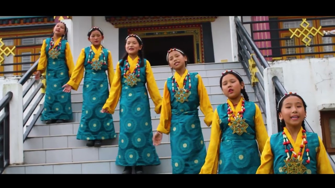 90th birthday song for His Holiness Dalai Lama dedicated by STS Kalimpong students and staff