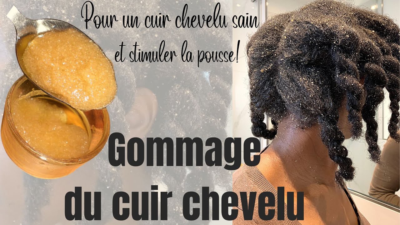 Gommage du cuir chevelu au sucre