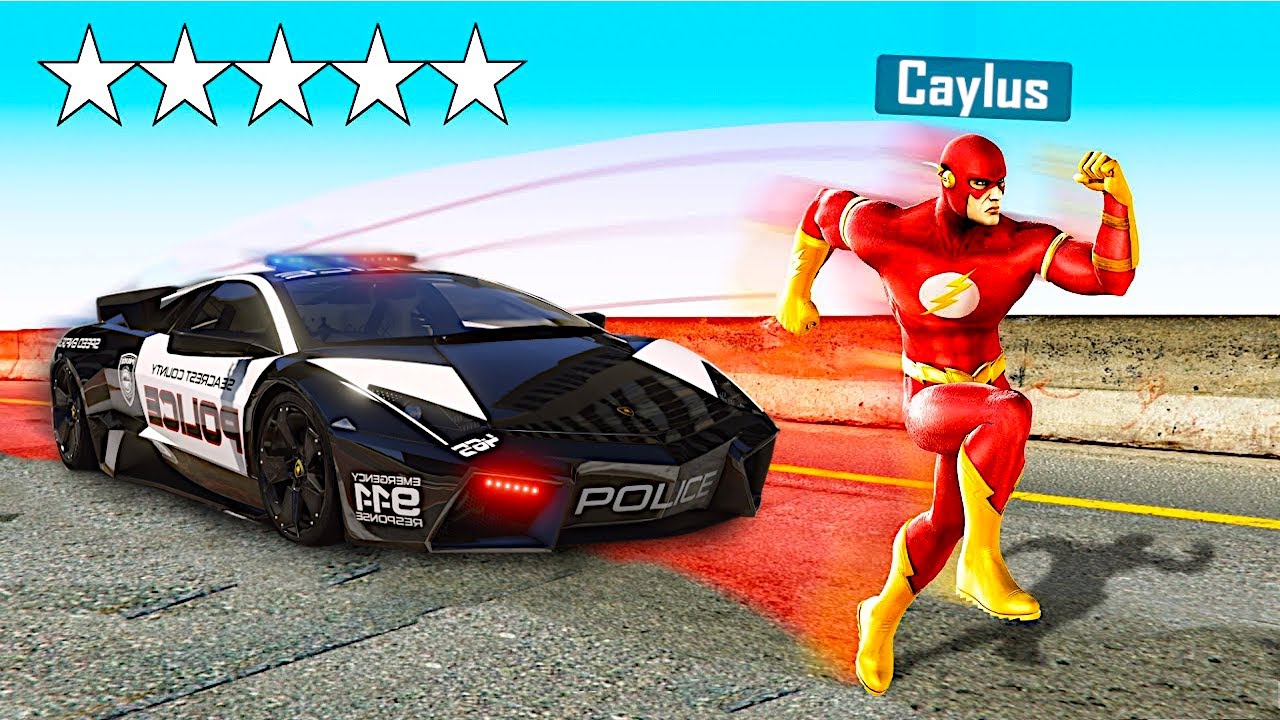 Играю в GTA 5 за Флэша! (Мод супергероя)
