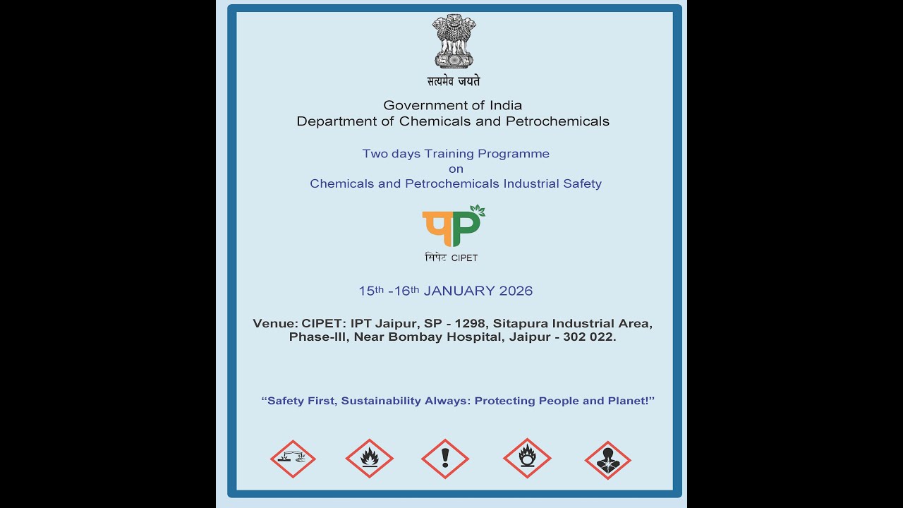 Two days Training Programme  on Chemicals and Petrochemicals Industrial Safety