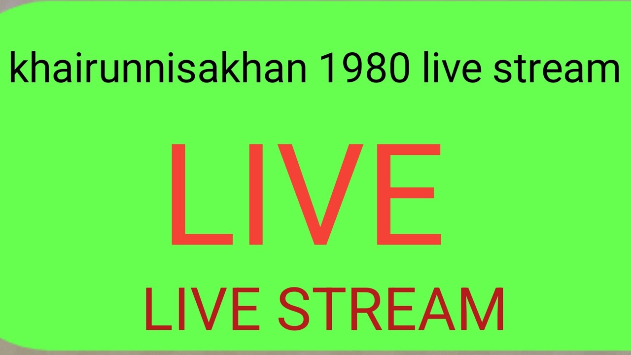 khairunnisakhan1980 is live!Live