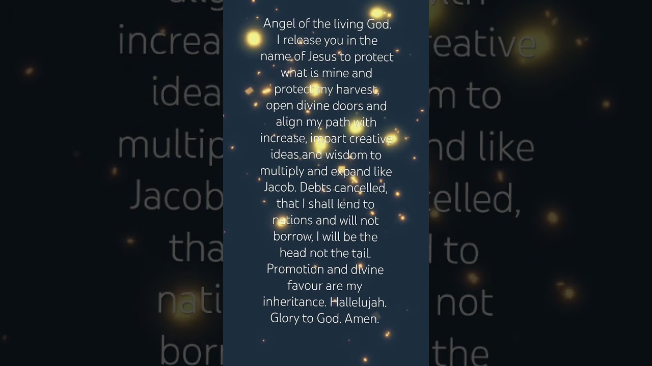 Prayer for financial blessing. 