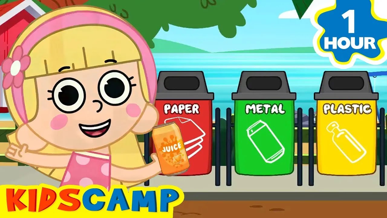 [4K] Good Habits For Kids | Clean Up Trash Song | KidsCamp Nursery Rhymes