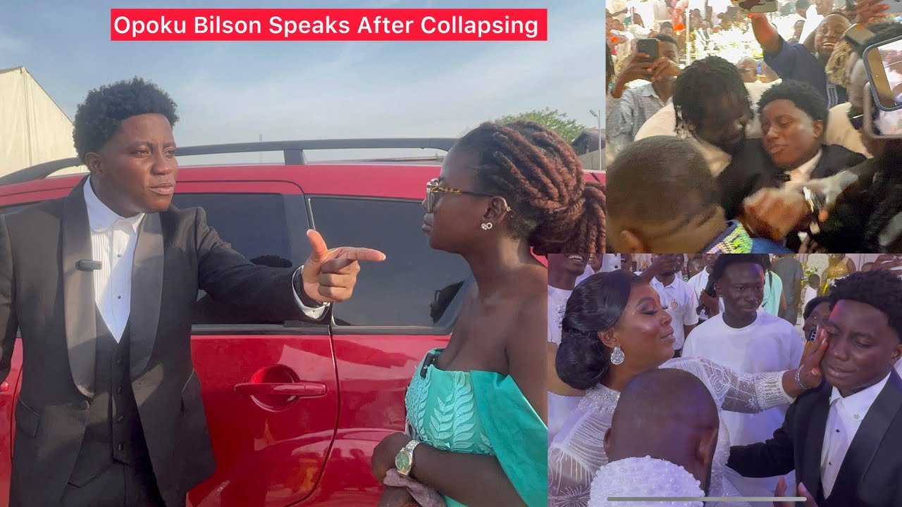 Opoku Bilson Finally Speaks After C0llaps!ng At His Sugar Mum Wedding,Tells His Mind To The Husband😳